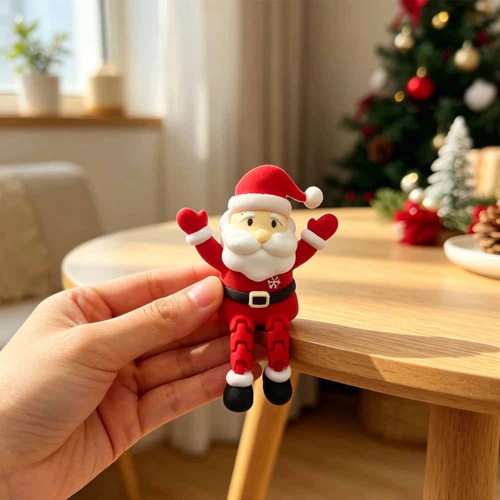 Enfeite Decorativo Papai Noel de Borda - Coleção Mini Encanto