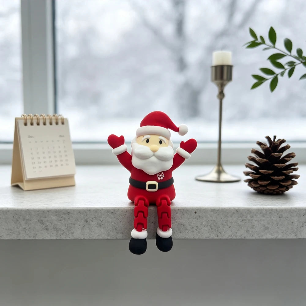 Enfeite Decorativo Papai Noel de Borda - Coleção Mini Encanto