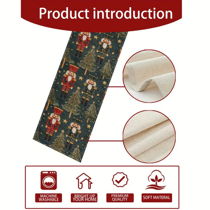 Elegância na Ceia: Trilho de Mesa Clássico Nobre para Ceia de Natal