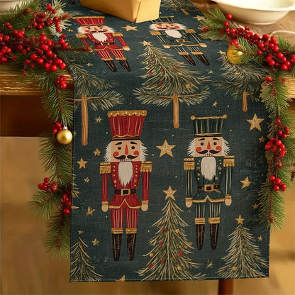 Elegância na Ceia: Trilho de Mesa Clássico Nobre para Ceia de Natal