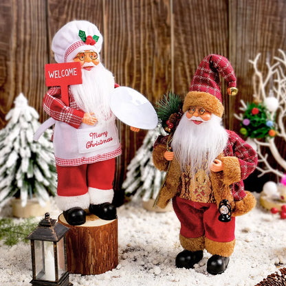 Boneco de Natal Artesanal para Mesa, Rack e Árvore 41cm