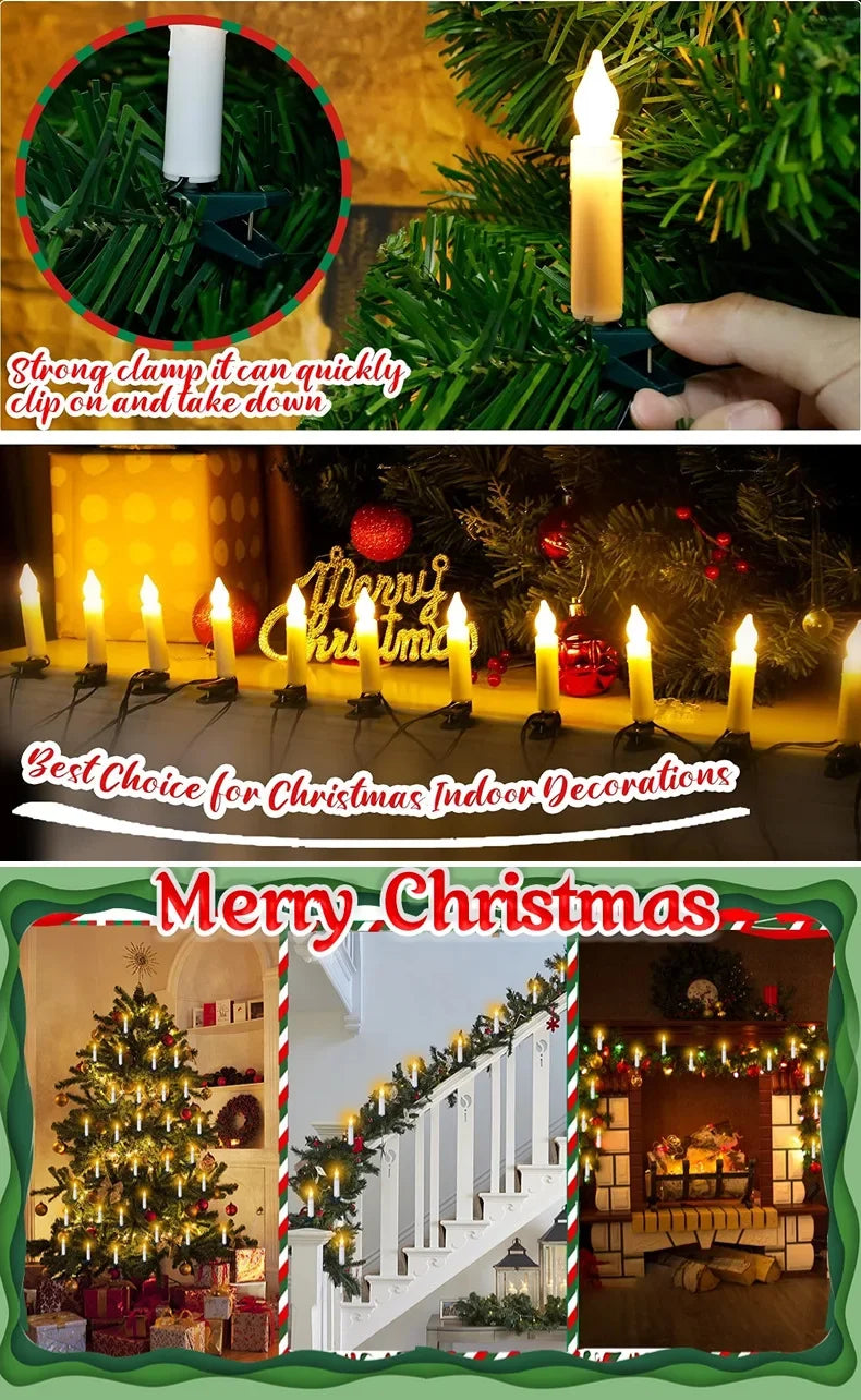 Magia Tradicional: Velas Decorativas em LED com Clipe