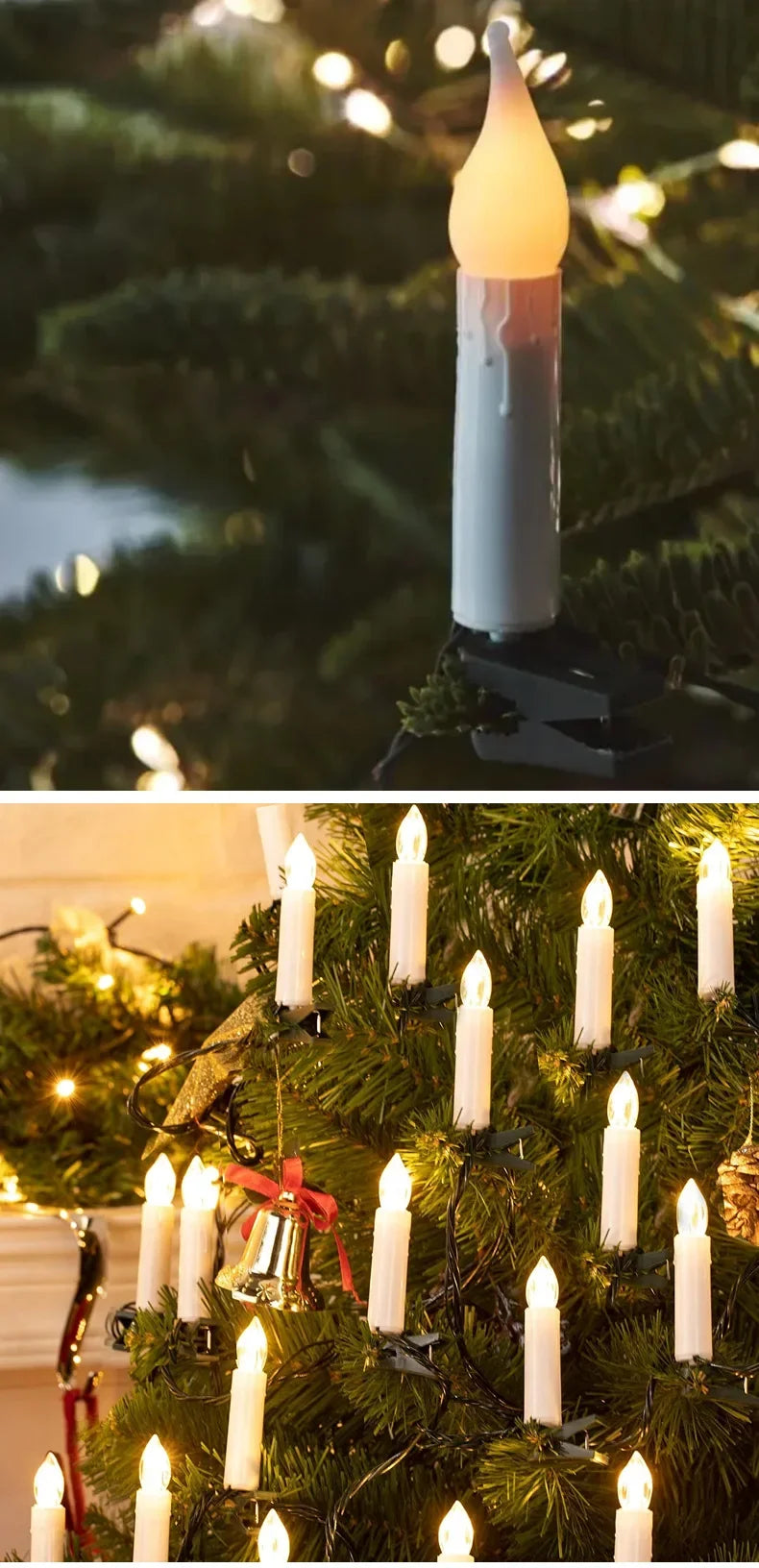 Magia Tradicional: Velas Decorativas em LED com Clipe