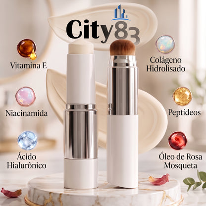 ✨ SeoulGlow™ Base Stick Coreana [Pele de Vidro em Um Passe]