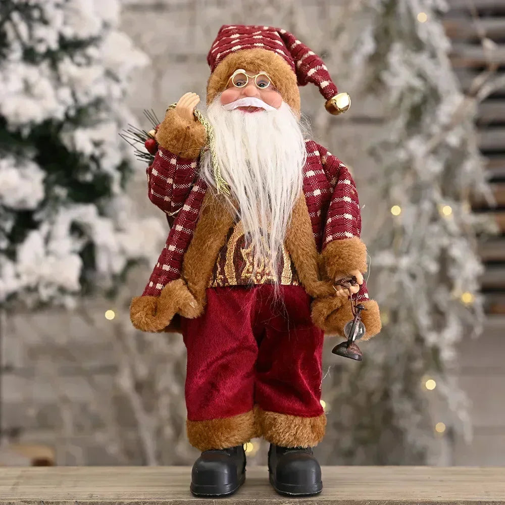 Boneco de Natal Artesanal para Mesa, Rack e Árvore 41cm