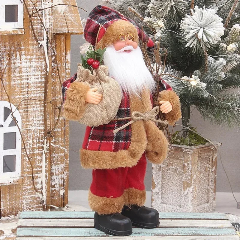Boneco de Natal Artesanal para Mesa, Rack e Árvore 41cm