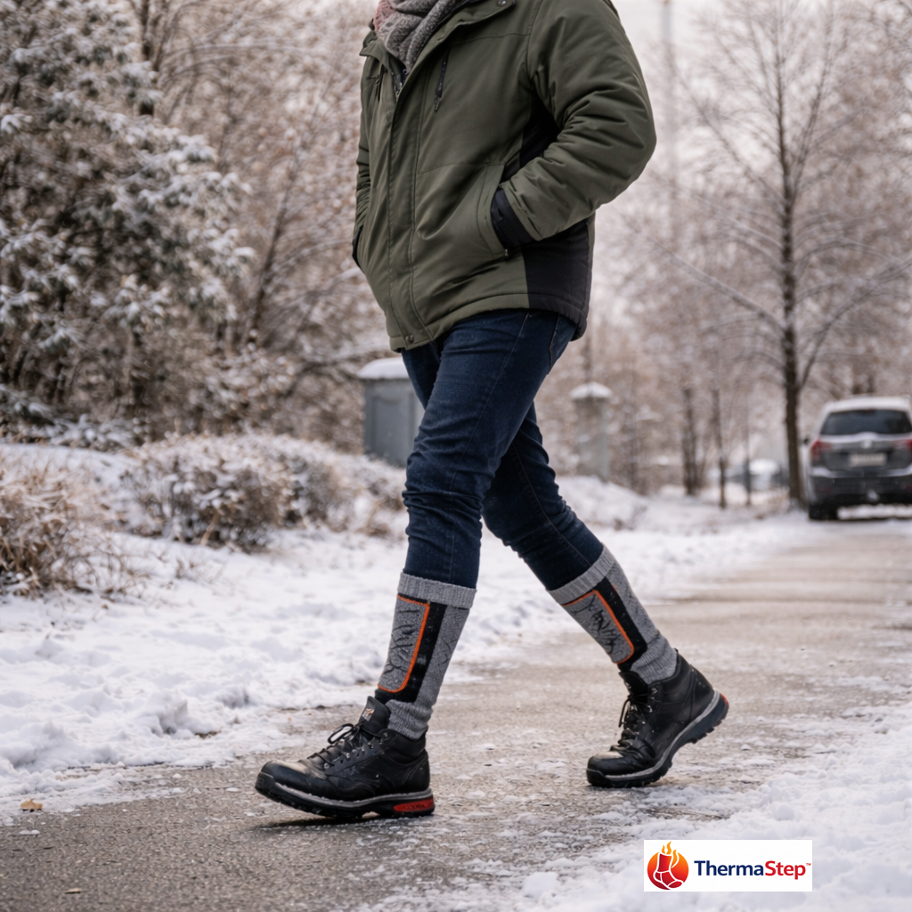 ThermaStep®™ Meias Térmicas Inteligentes [Pés aquecidos e conforto absoluto]