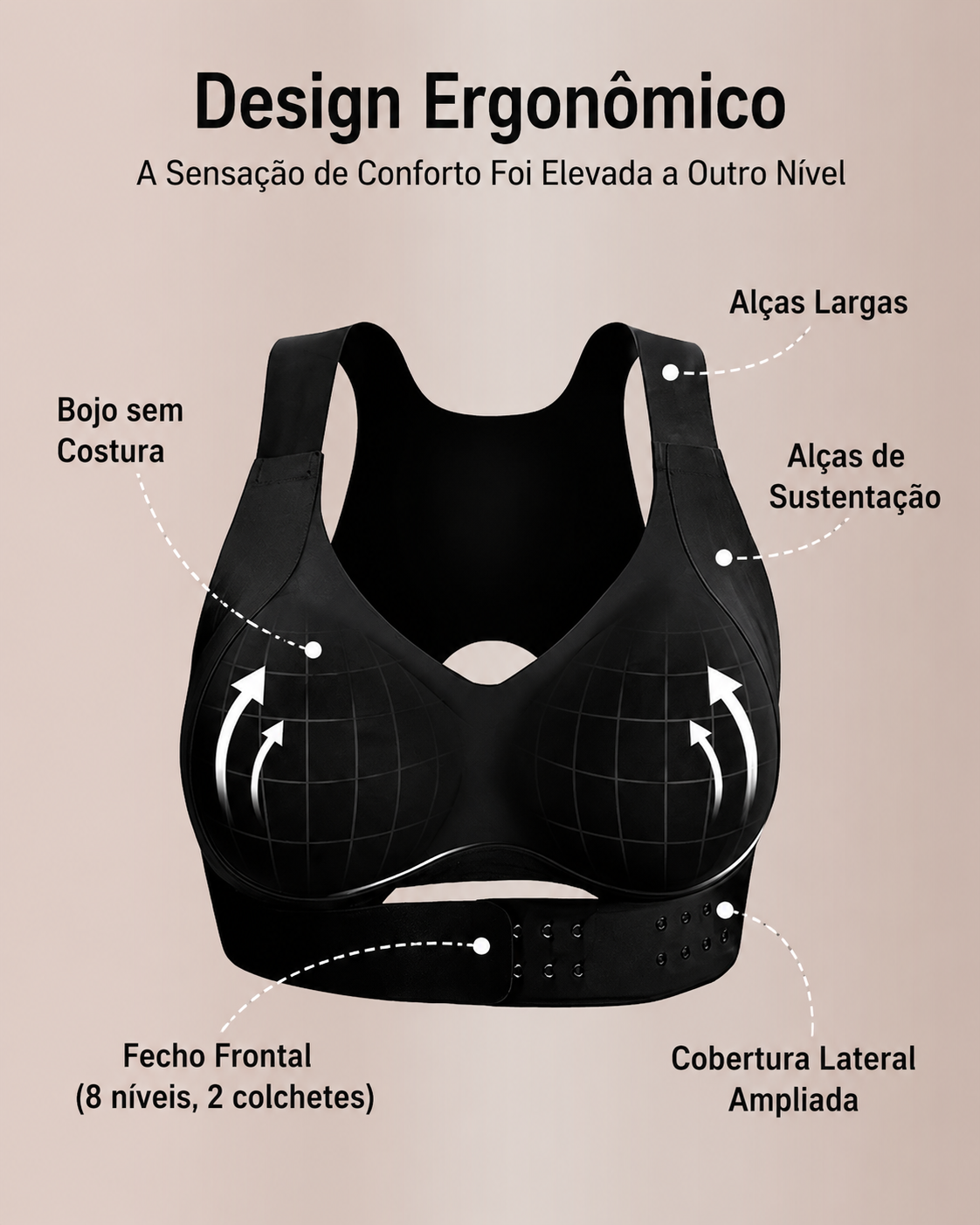 ShapeBack™ Sutiã Corretor de Postura [Postura Perfeita Sem Parecer Que Está de Sutiã]